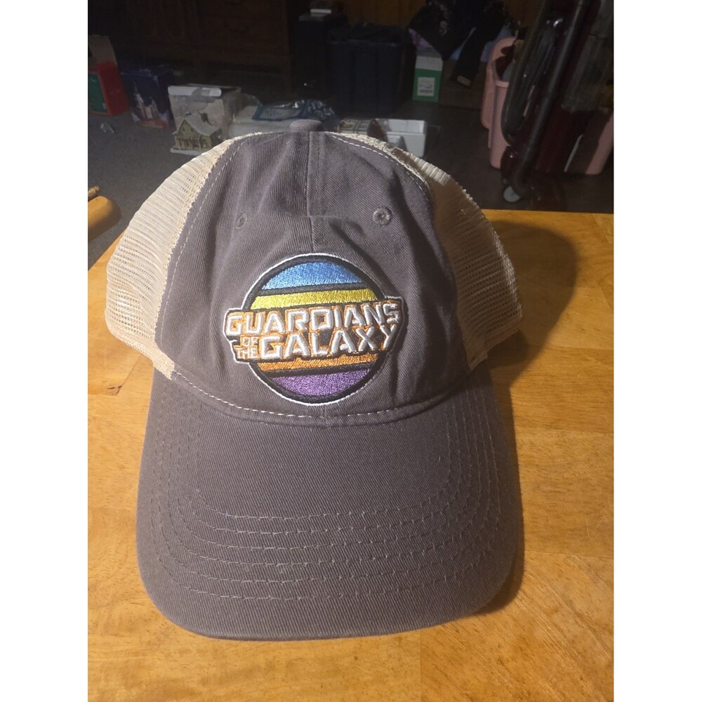 Marvel Guardians Of The Galaxy Trucker Hat Gray Tan Mesh Cap New NWT
